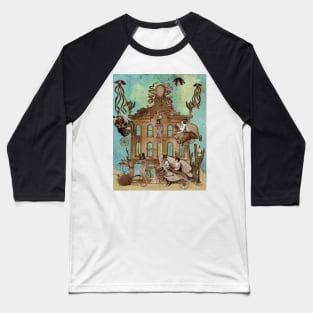 Deep Sea Sandcastle Hotel Baseball T-Shirt